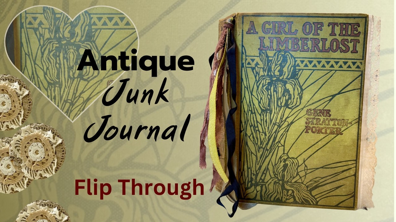 Junk Journal Flip Through of a 117-year old book by Hyperstamper