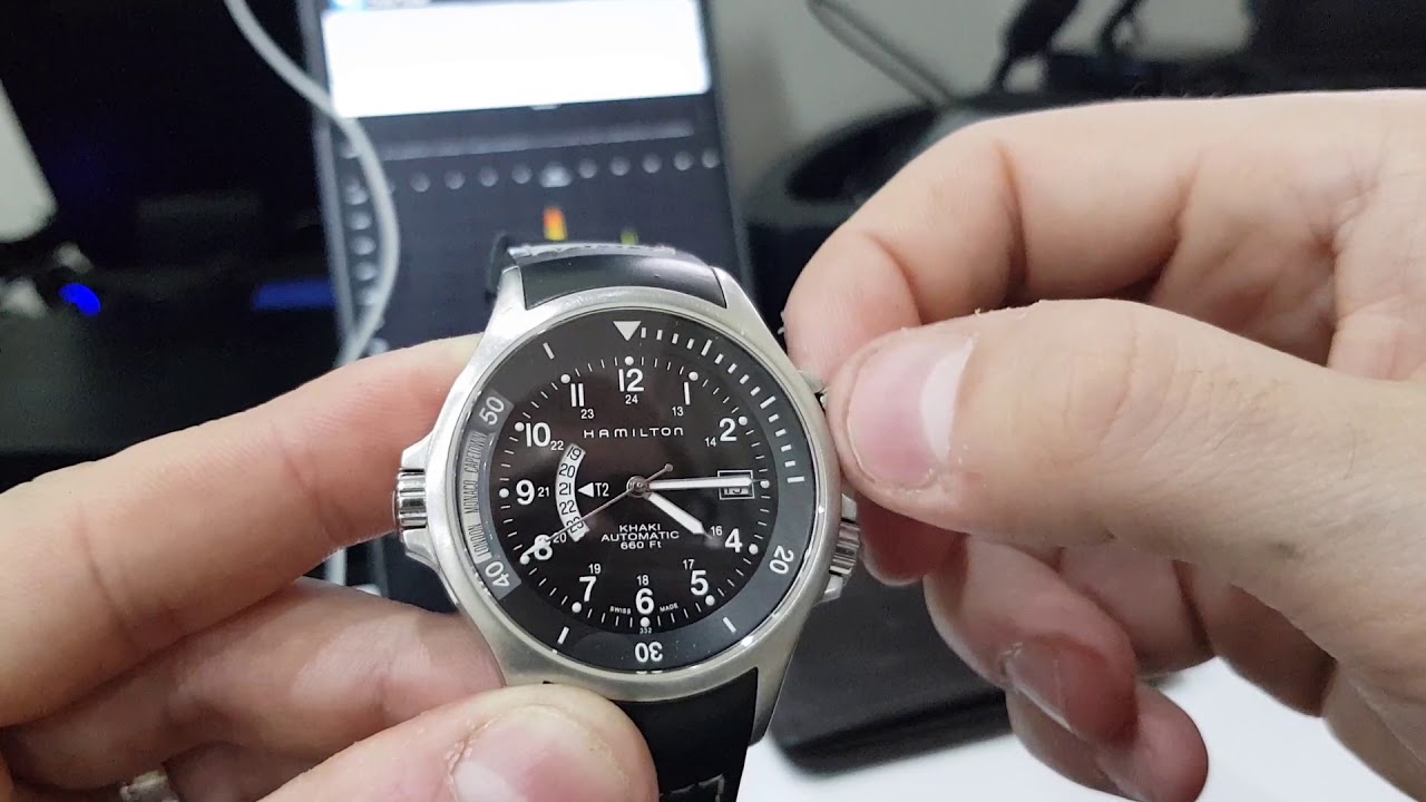 Hamilton navy gmt swiss automatic h776151 watch
