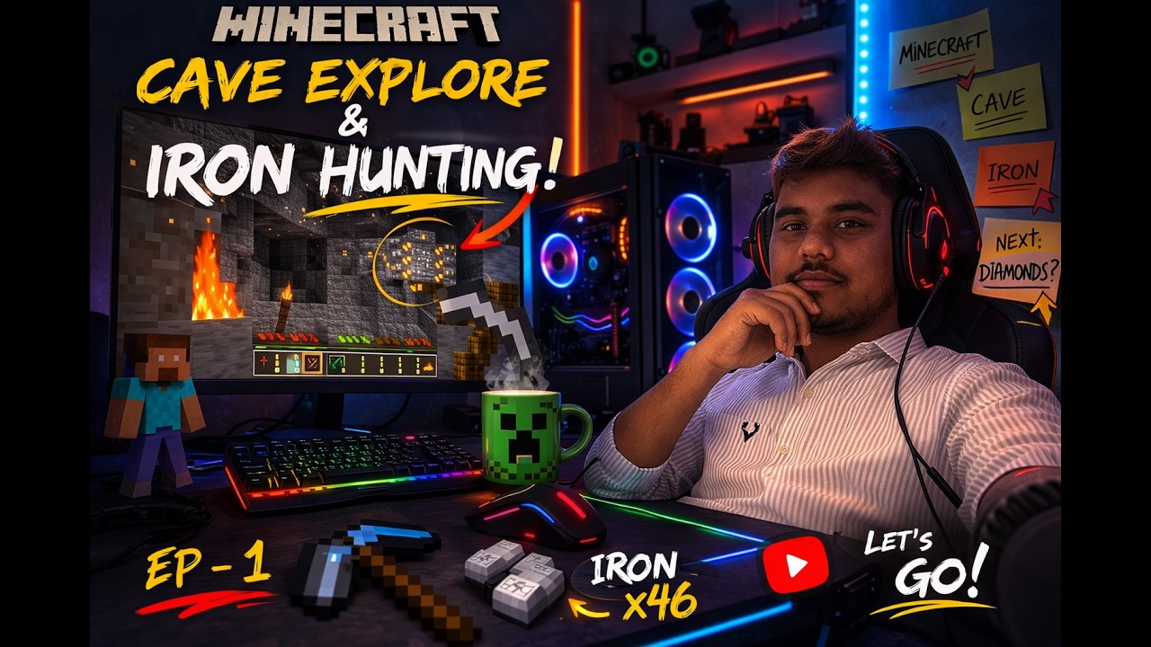 FIRST TIME PLAY MINECRAFT IN PC  // LIVE STREAM