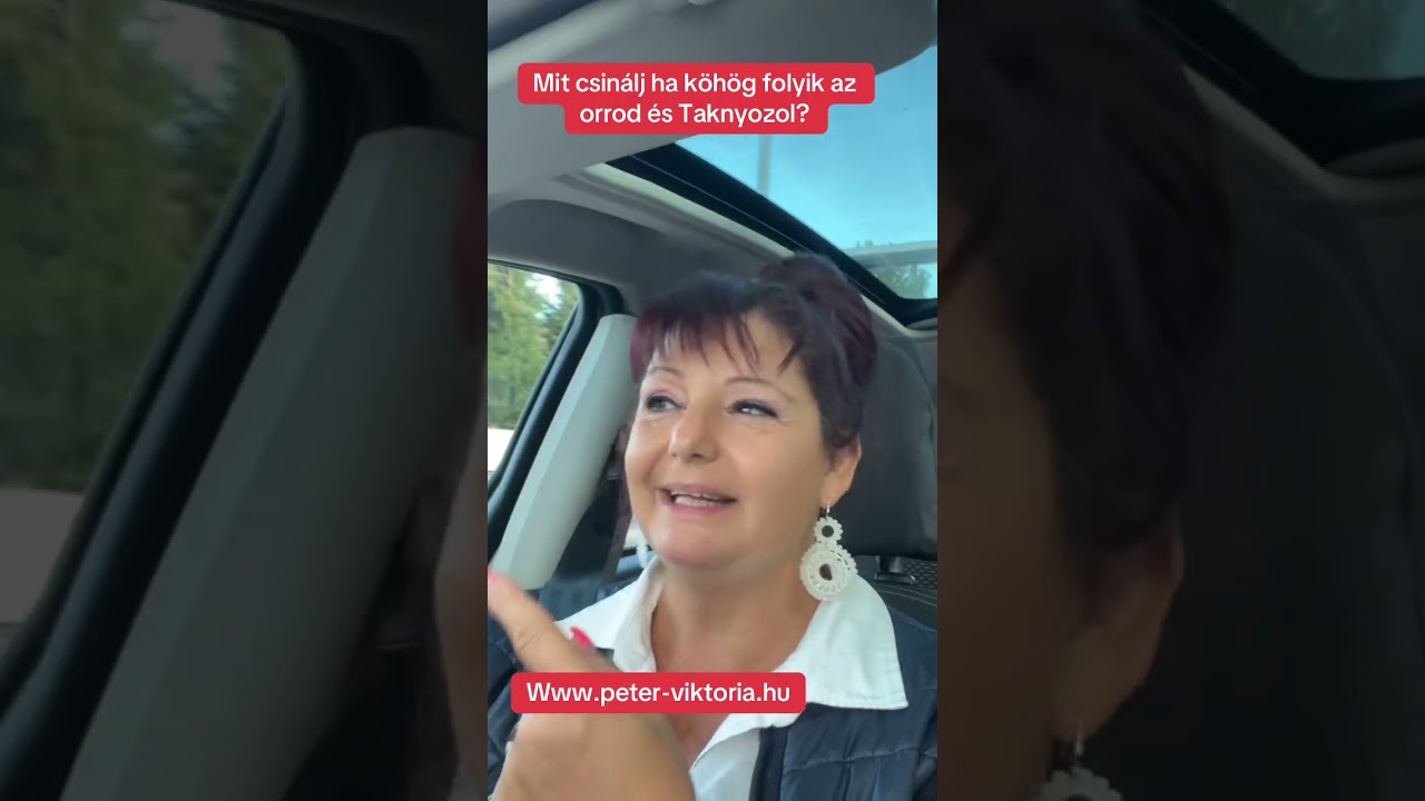 Mit csinálj ha köhögsz, folyik az orrod , és taknyozol