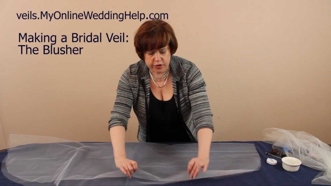 Creating the Blusher: Step 2 in Making a Bridal Veil Series