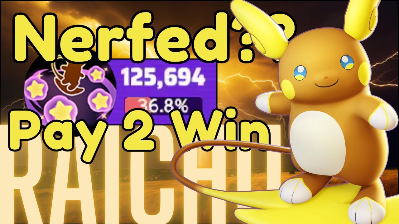 CARRYING Ranked Matches With NERFED PAY2WIN Alolan Raichu. BEST Stored Bolt BUILD | Pokémon Unite