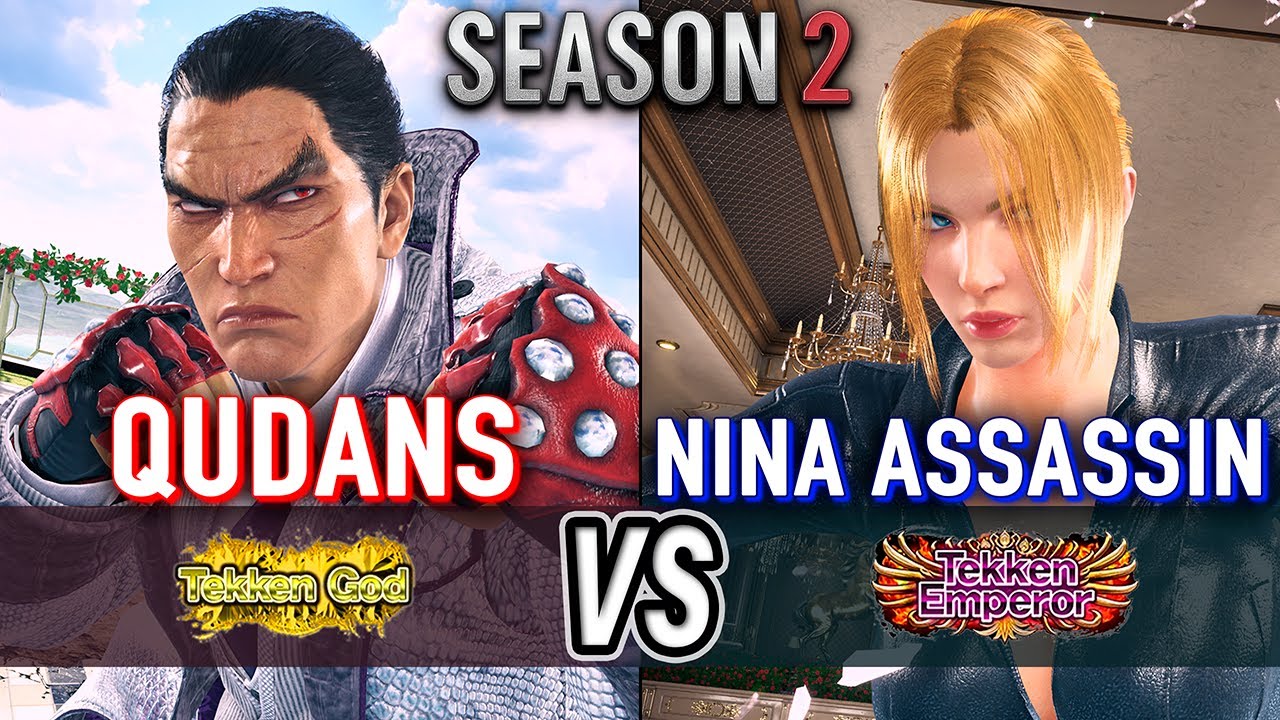 T8 🔥 QUDANS (Kazuya) vs NINA ASSASSIN (Nina) 🔥 Tekken 8 High Level Gameplay