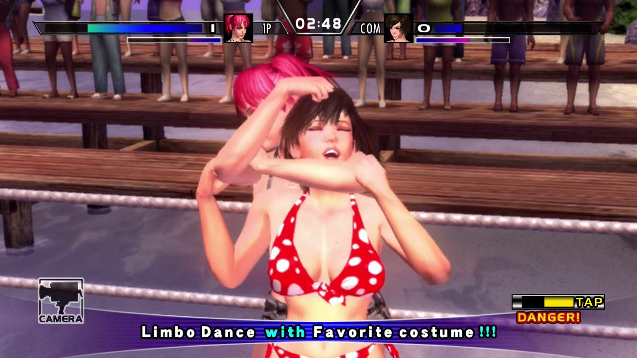 Rumble Roses XX queens match Candy Cane owning the crap out of Reiko