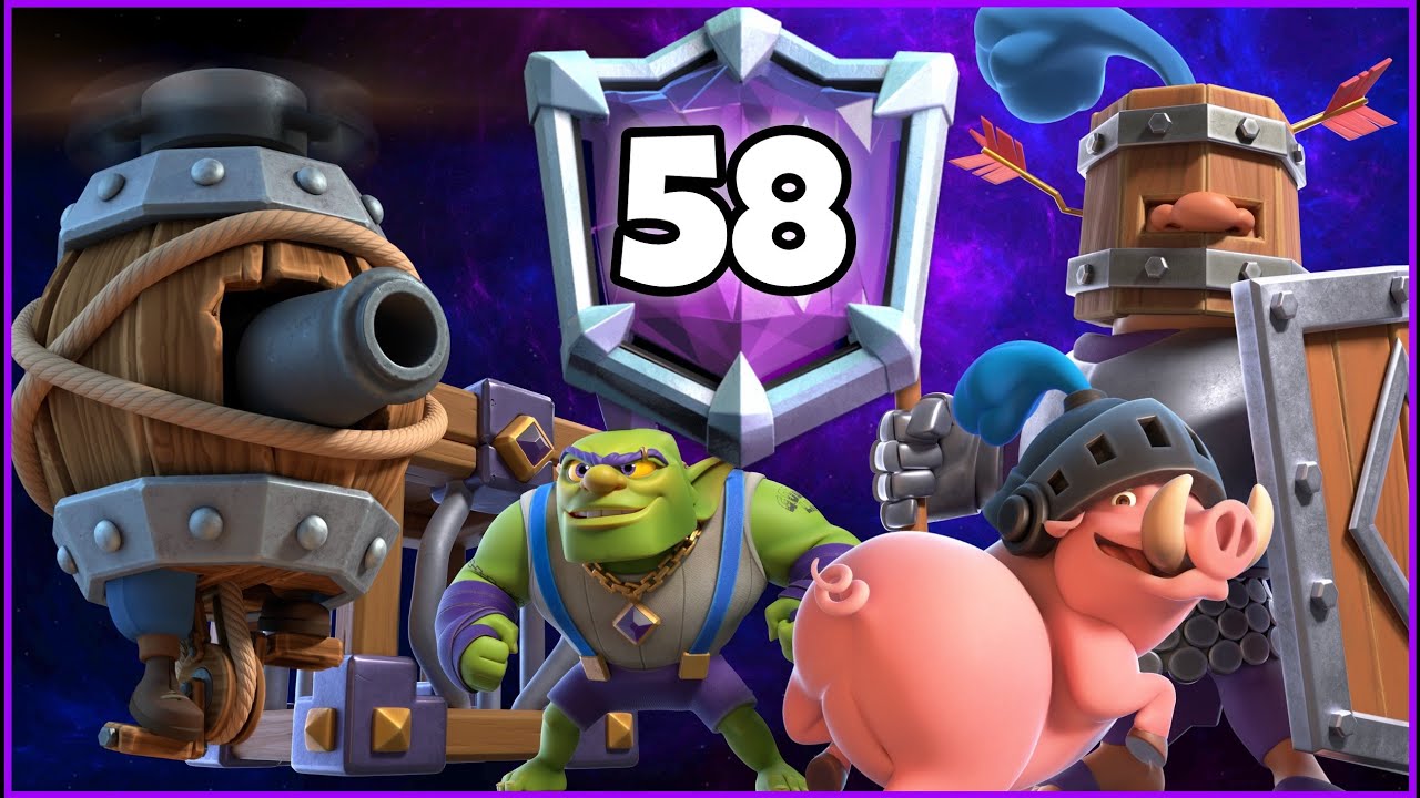 Top 50 with Recruits Royal Hogs Deck.!