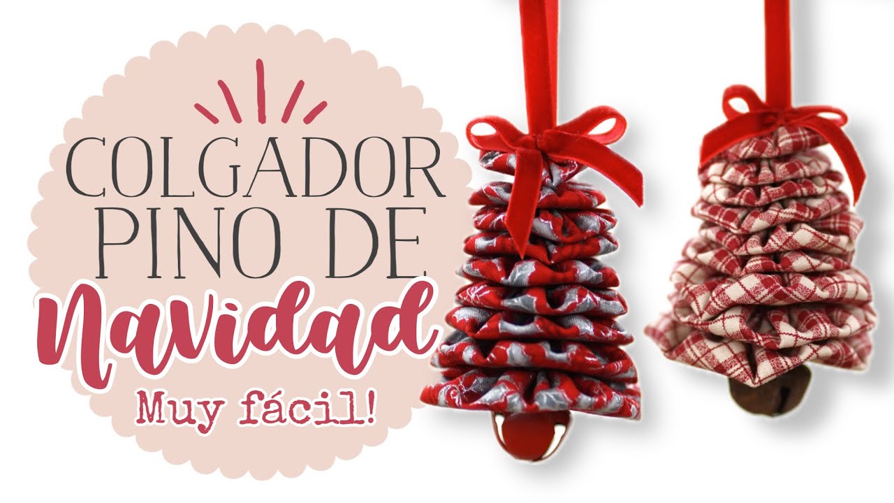 Colgador de Pino de Navidad con Yoyos - Adorno Navideño Súper Fácil y Rápido