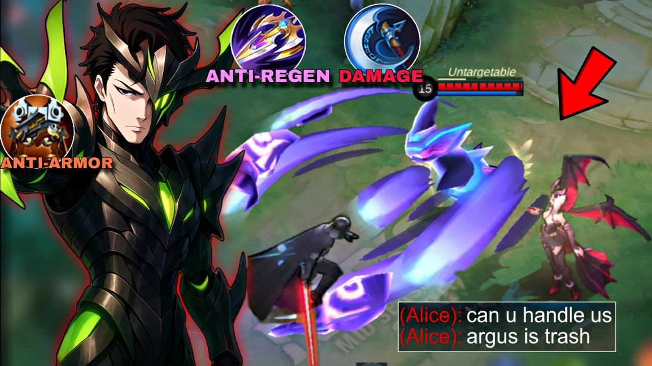 ARGUS BEST BUILD TO DEAL WITH SUPER TANKY OPPONENT!! (too broken damage)