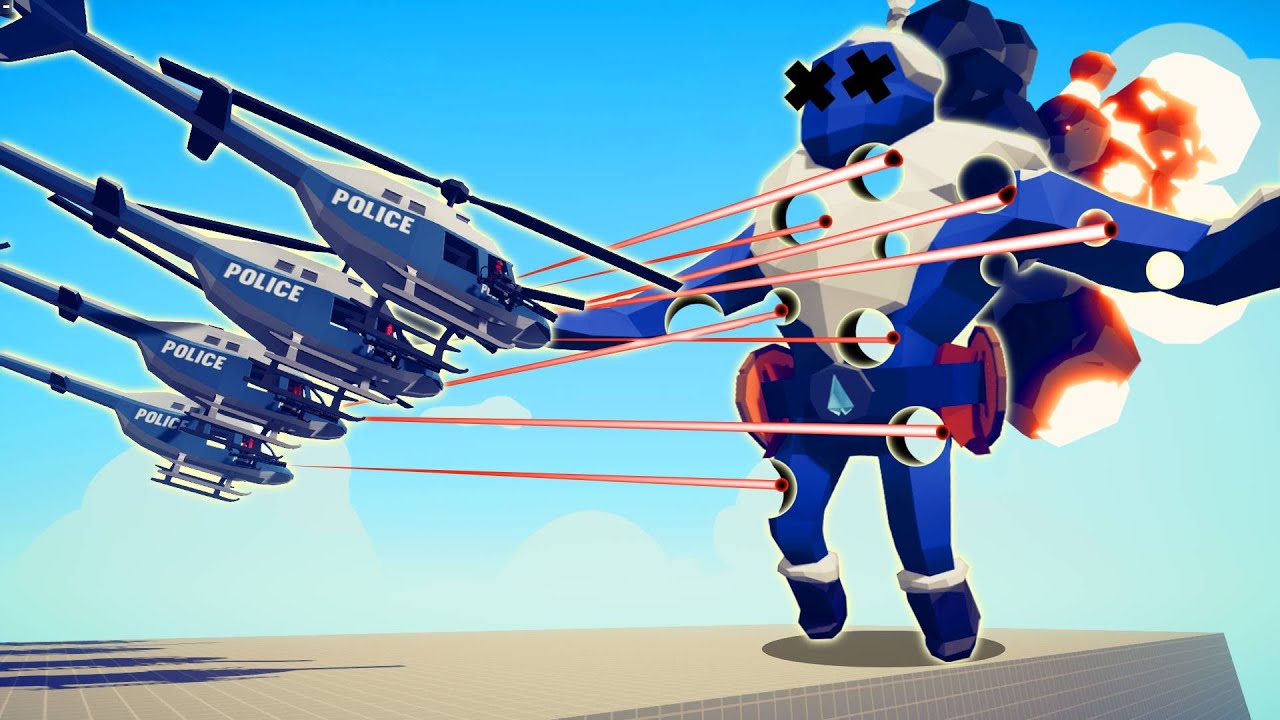 HELICOPTER DEFEAT EVERY BOSS FACTION | TABS - Totally Accurate Battle Simulator