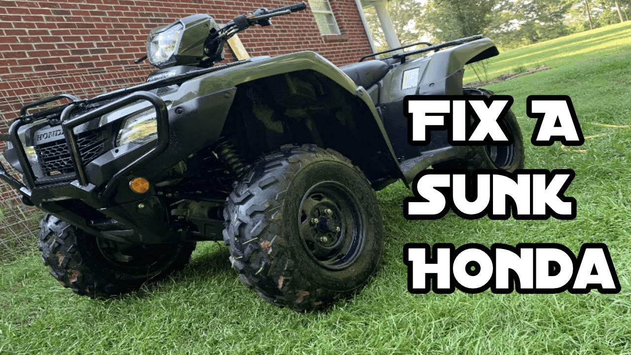 HOW to fix a sunk fourwheeler!!!