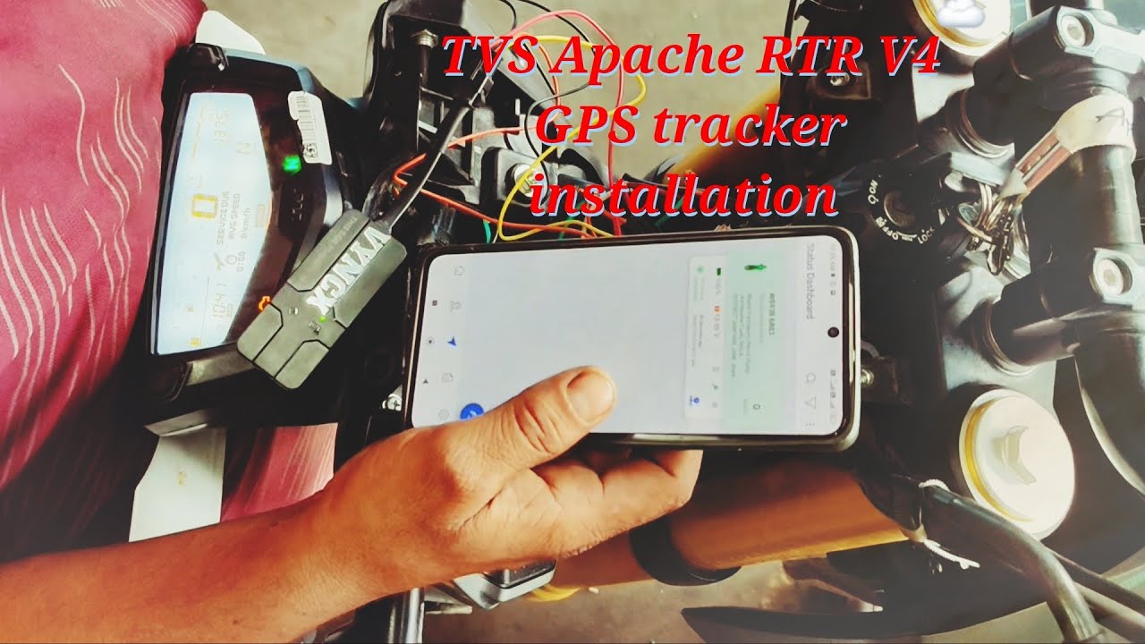 TVS Apache RTR V4 GPS tracker installation full video #gps #trecker #tvs #installation #dumka #full 
