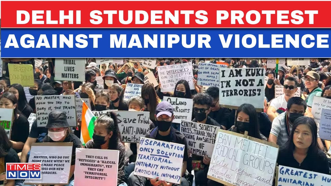 Manipur Violence Live | Delhi Students Demands The Resignation Of The Manipur CM | Latest News