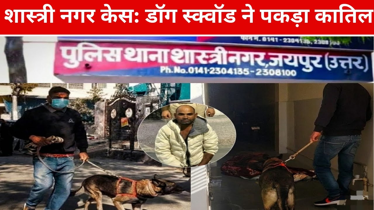 Shastri Nagar case: Dog स्क्वॉड ने पकड़ा कातिल | Jaipur Police |