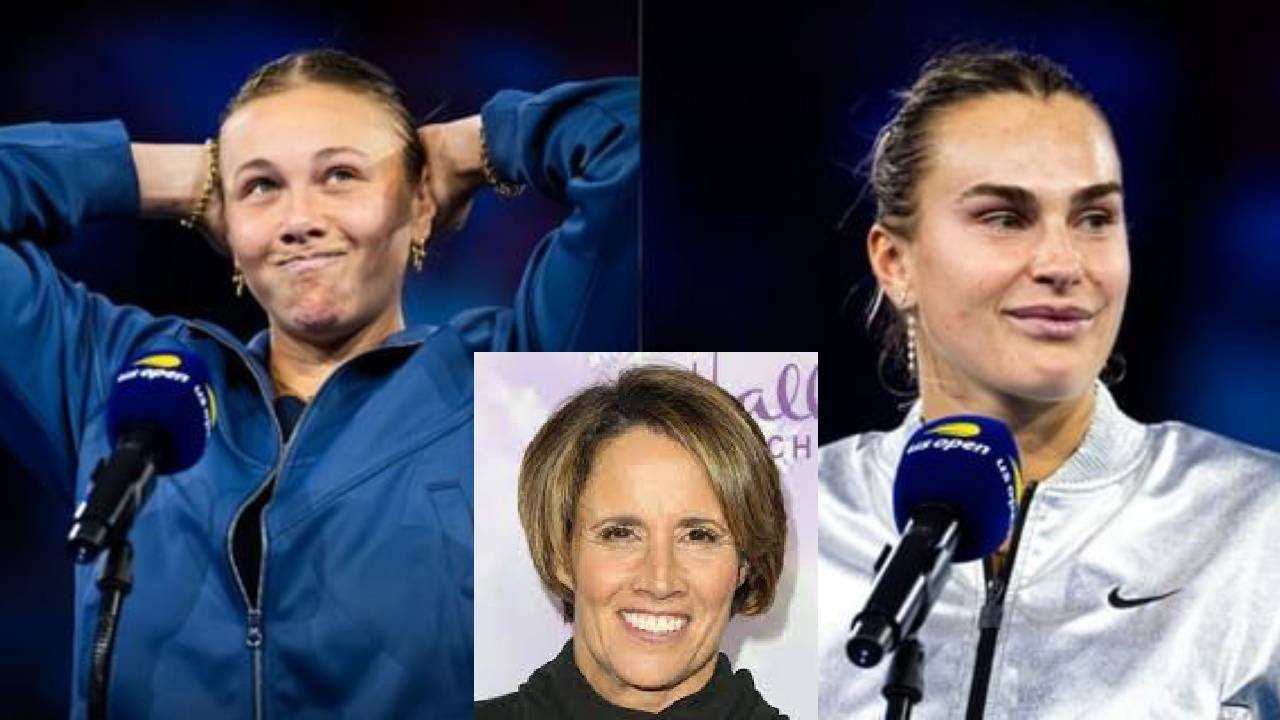 MARY CARILLO CUTS OFF SABALENKA & ANISIMOVA IN US OPEN TROPHY SPEECH CONTROVERSY