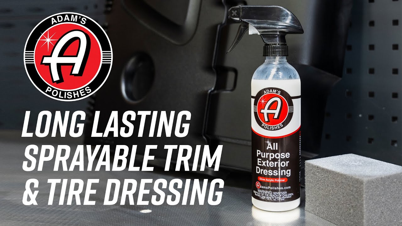 Long Lasting Shine Dressing For Plastic, Vinyl & Rubber | Adam's All Purpose Exterior Dressing