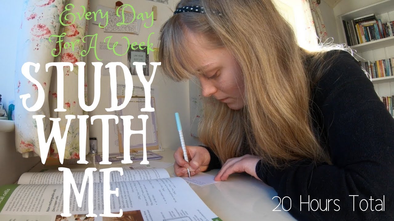 Study With Me Every Night For A Week || Productive / Study Motivation (20 Hours)