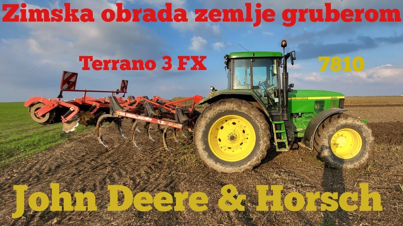 Jesenja obrada gruberom 2022. / John Deere 7810 & Horsch Terrano / Autumn field cultivation
