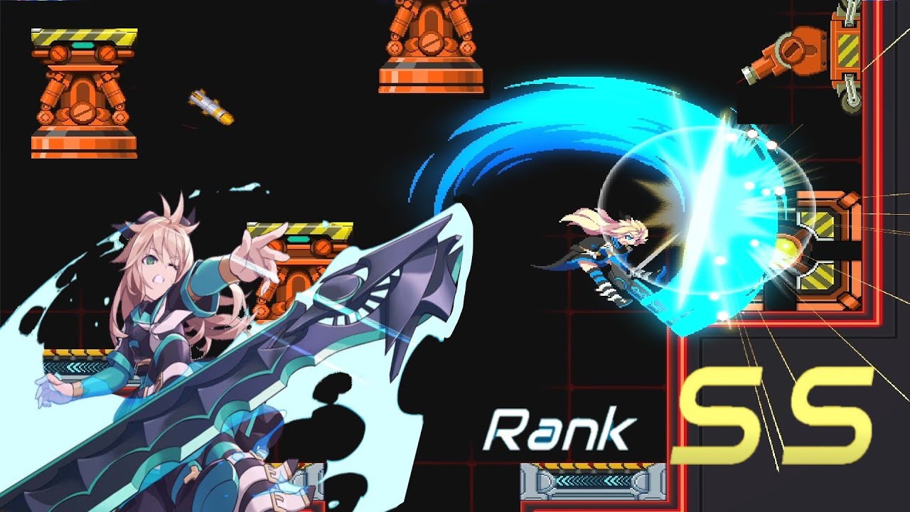 COGEN: Sword of Rewind Demo Stage 0-2 Easy Path SS Rank / Rewind Time Action Pixel  Copen 大鳥こはくと刻の剣