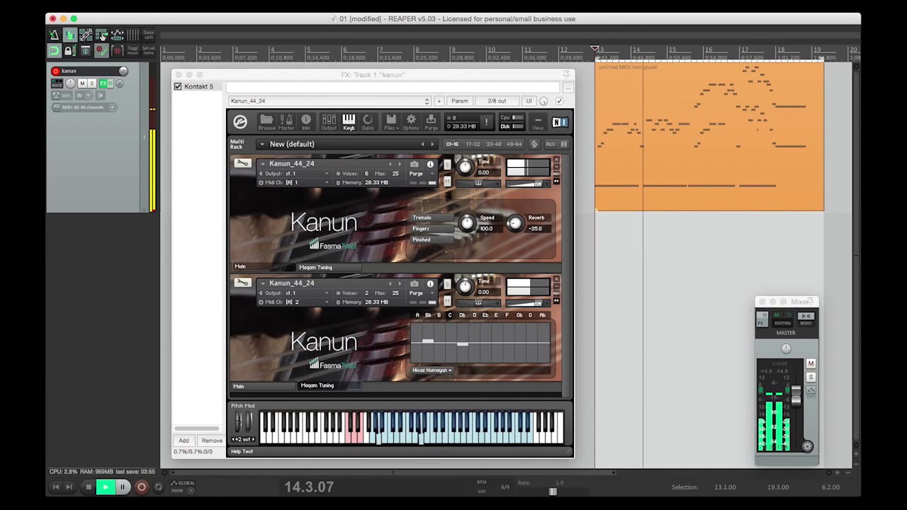 Kanun Sampler Instrument for Kontakt