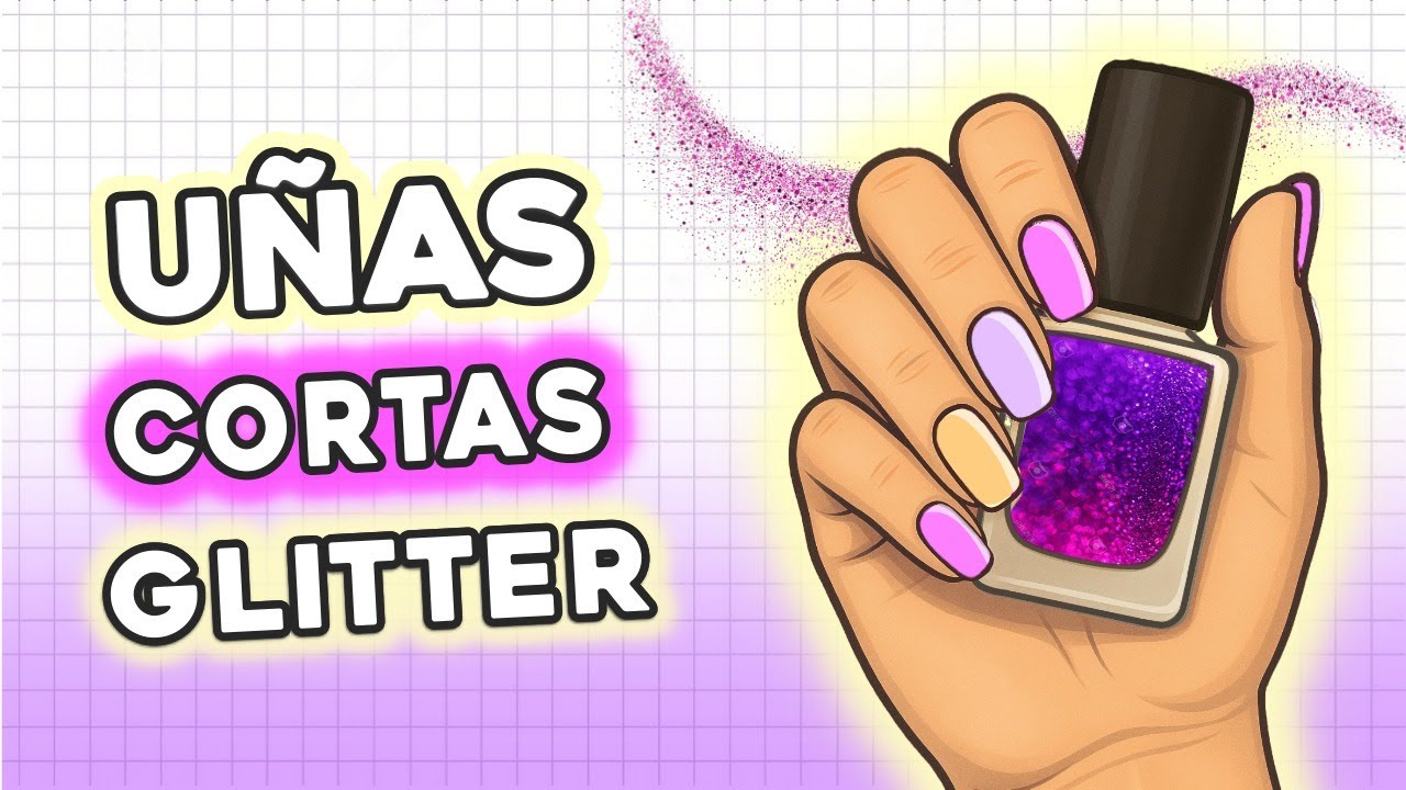 EL DISEÑO MÁS GLAM de la TEMPORADA ✨💜 Uñas Moradas y Doradas con Glitter ✨