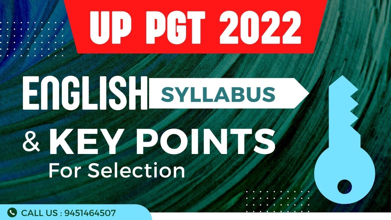 UP PGT ENGLISH SYLLABUS  || ENGLISH With - Arvind Sir (Allahabadi)  || EWAS ||