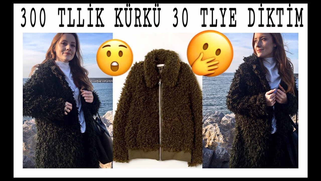 HM KÜRKÜ ÇOK UCUZA DİKTİM ( Kürk Nasıl Dikilir? ) Dıy Fur Coat