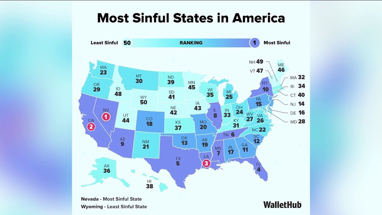 Illinois ranks 8th most sinful state, report finds | ChicagoNOW