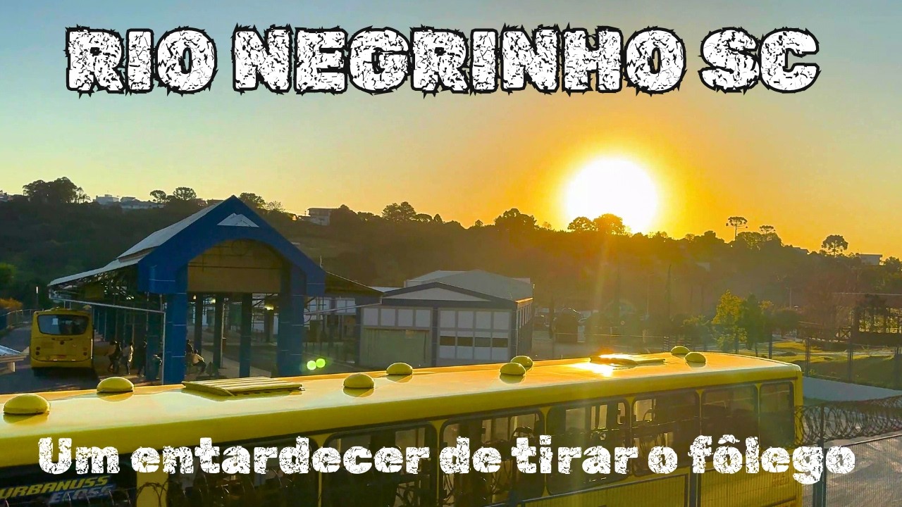 🌅 O pôr do sol mais lindo de RIO NEGRINHO SC – um espetáculo da natureza!
