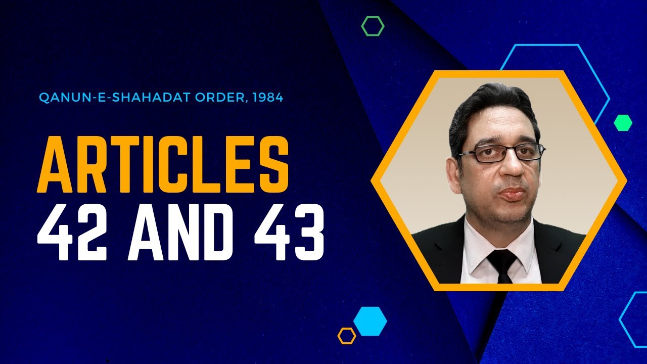 Articles 42 and 43 of Qanoon e Shahadat Order | Confession under Law of Evidence | The Evidence Act