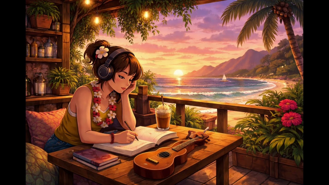 Lofi Hawaiian Music for Studying ☀️ Chill Island Beats & Ocean Vibes