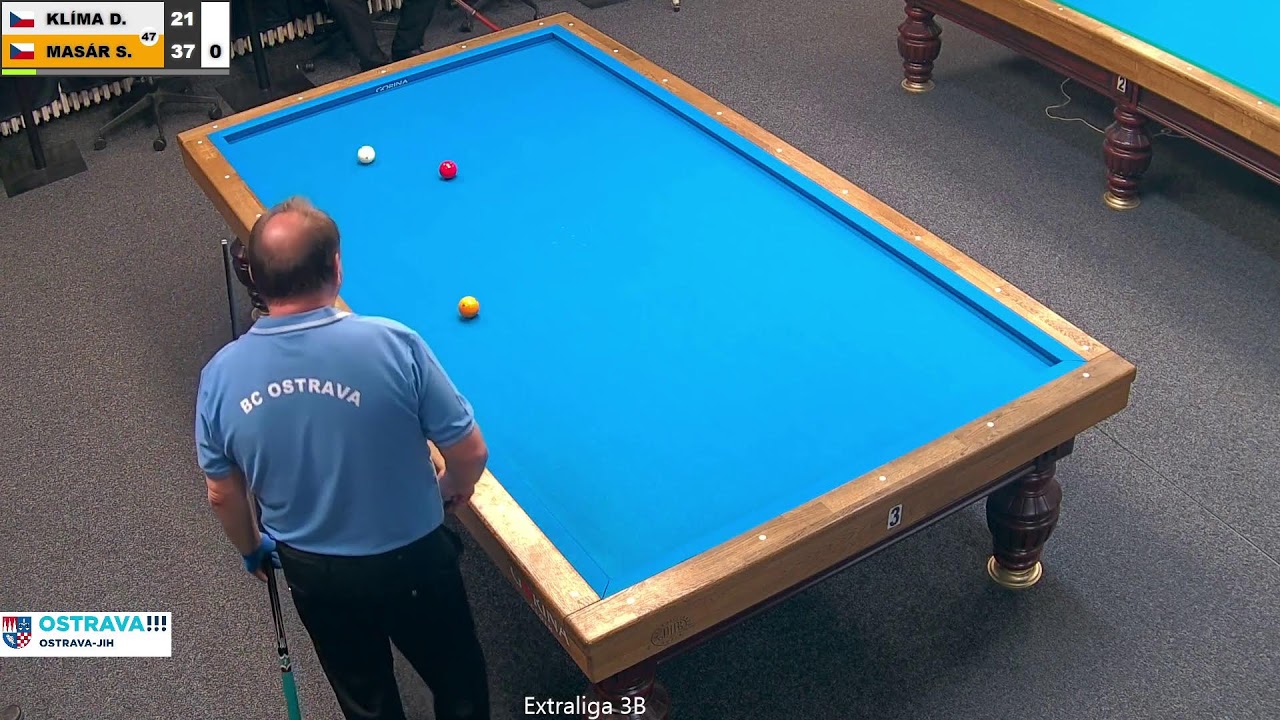 Czech league | 3-cushion | D1 | 9th round | Stanislav Masár v David Klíma