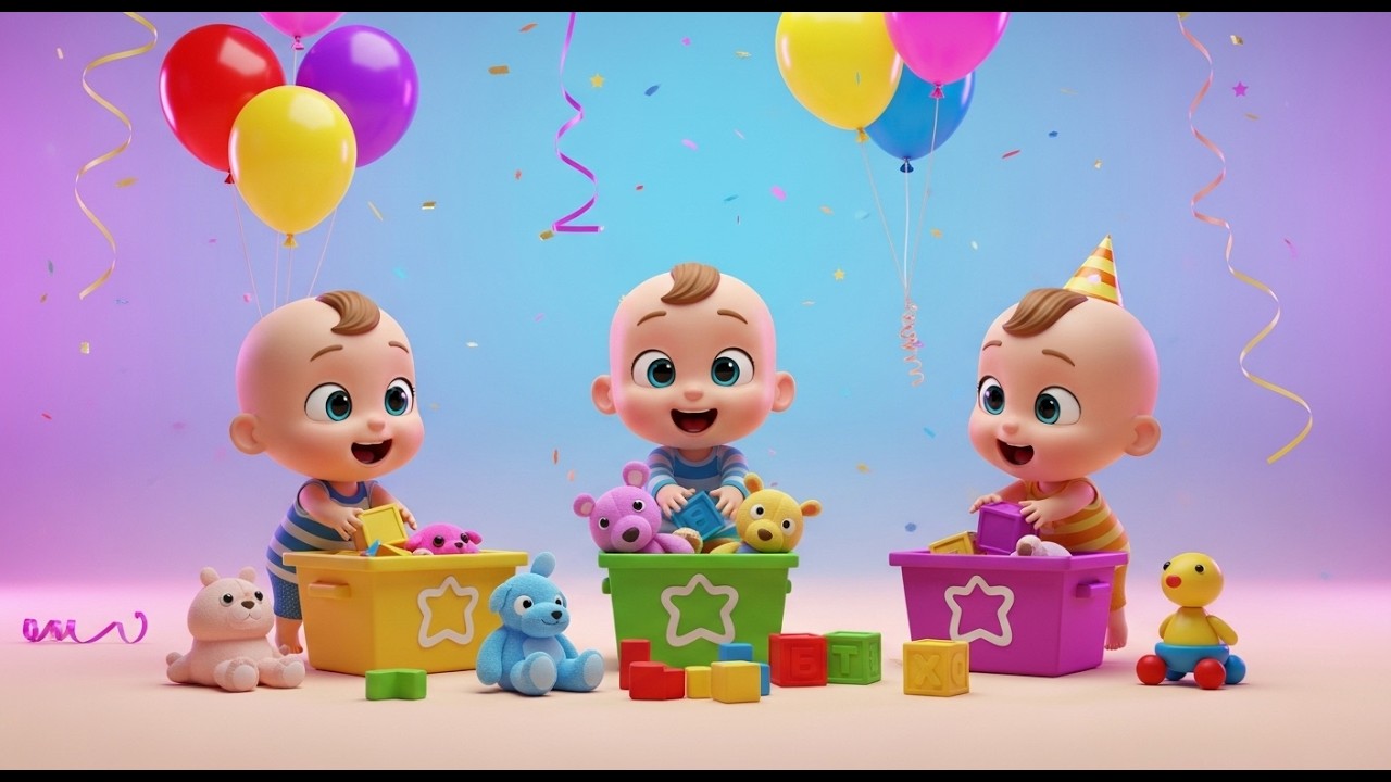 Put Toys Back Song 🧸🎶 | Babies & Toddlers Clean Up, Sing, Dance & Play in Colorful 3D Cartoon!