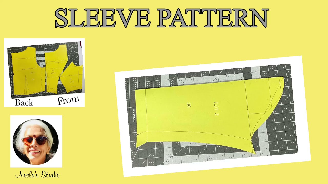 Sleeve pattern for a saree blouse -38” size.part-3.   #sleevepattern #sleevepatternfor38size