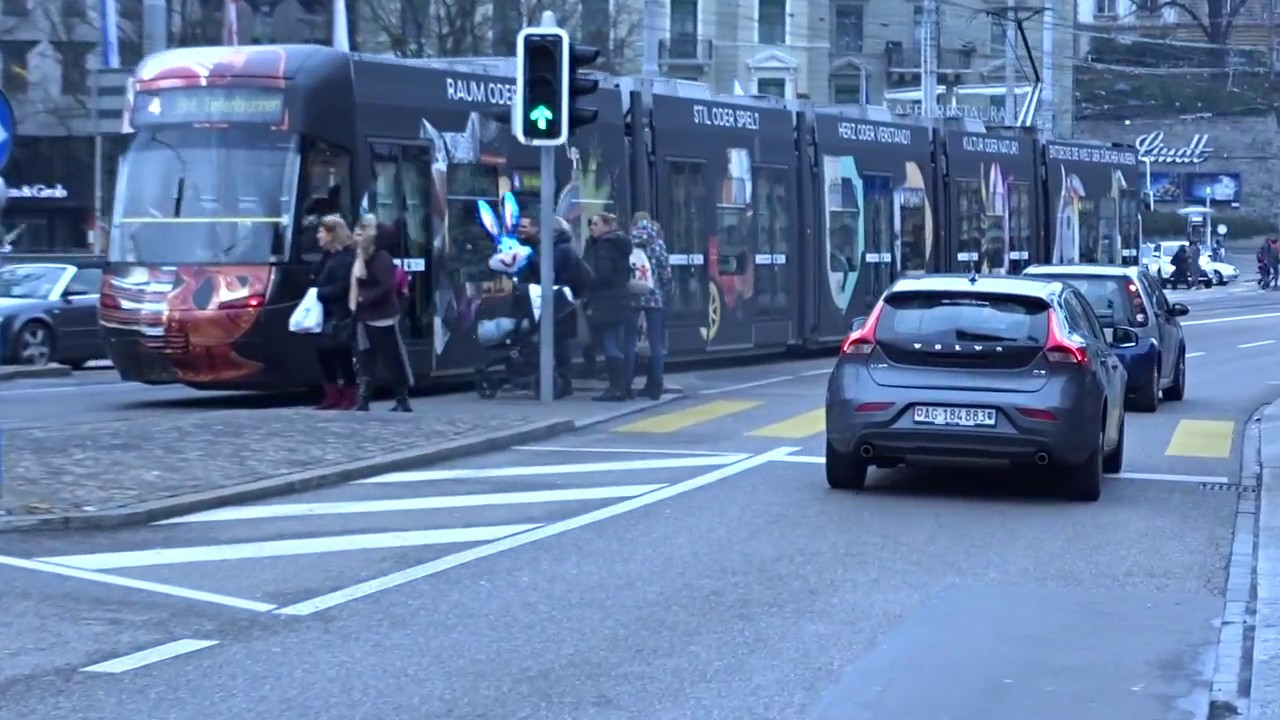 Trams in Zurich -  Switzerland 2016