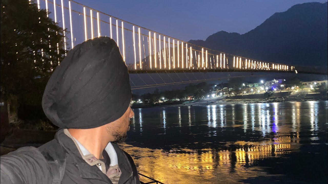Solo trip rishikesh explore best places 🤩 early morning view 🌊 and visit waterfall 
