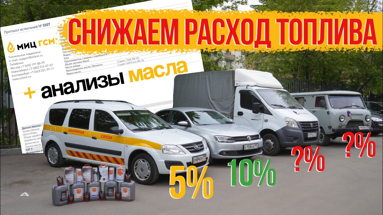 Масло CUPPER снижает расход топлива? Тест на четырех автомобилях