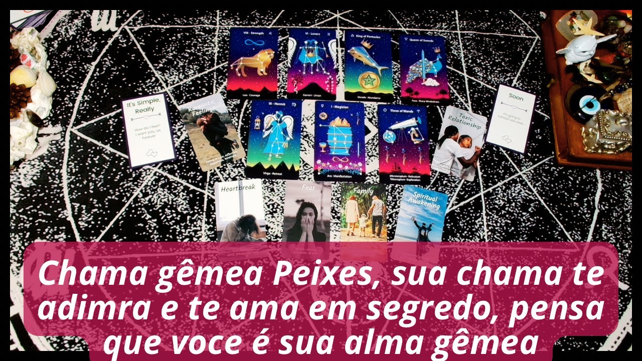 Chama gêmea Peixes, sua chama te adimra e te ama em segredo, pensa que voce é sua alma gêmea