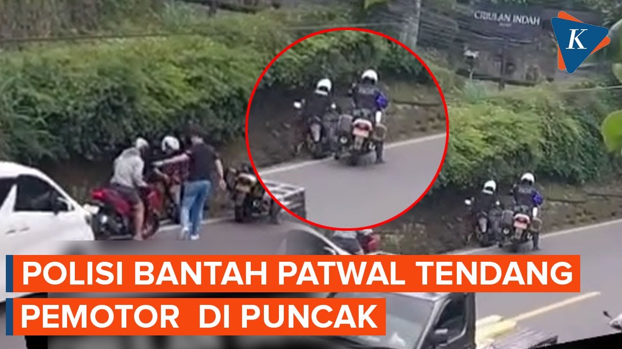 Viral, Video Patwal Diduga Tendang Pengendara Motor di Puncak Bogor, Polisi Beri Penjelasan