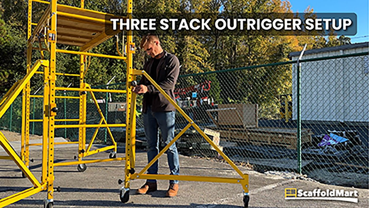 Three Stack Outrigger Setup - Multifunction Scaffolding/Bakers Scaffold