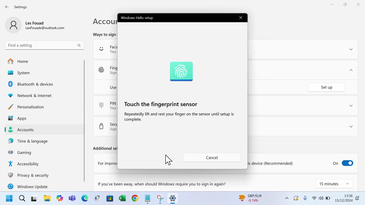 Как настроить вход по отпечатку пальца в Windows 11: краткое и простое руководство