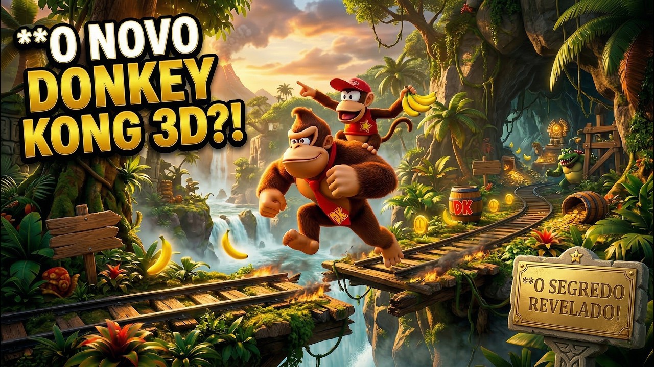 O NOVO DONKEY KONG 3D? Joguei o Fan Game PERFEITO! (DK Odyssey)