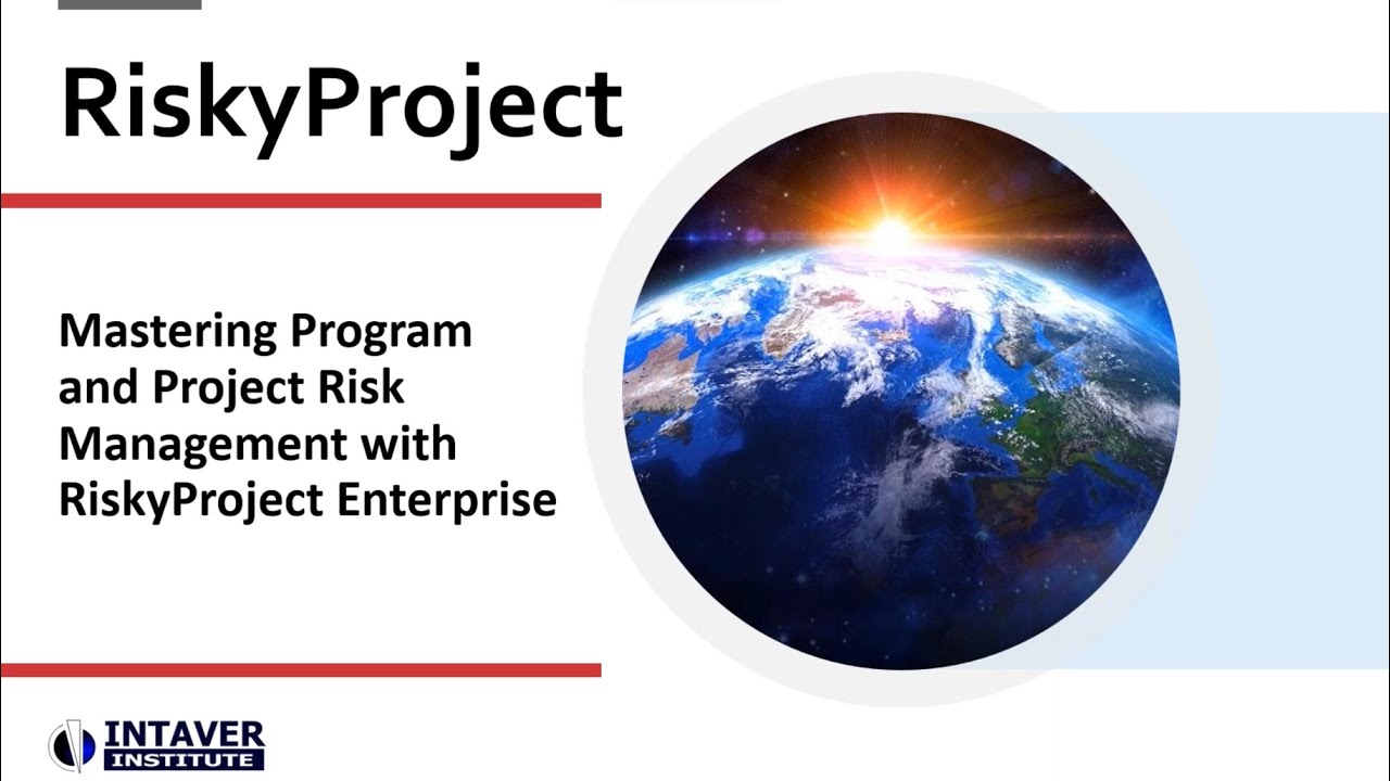 Webinar: Project Risk Analysis and Risk Management with RiskyProject Enterprise