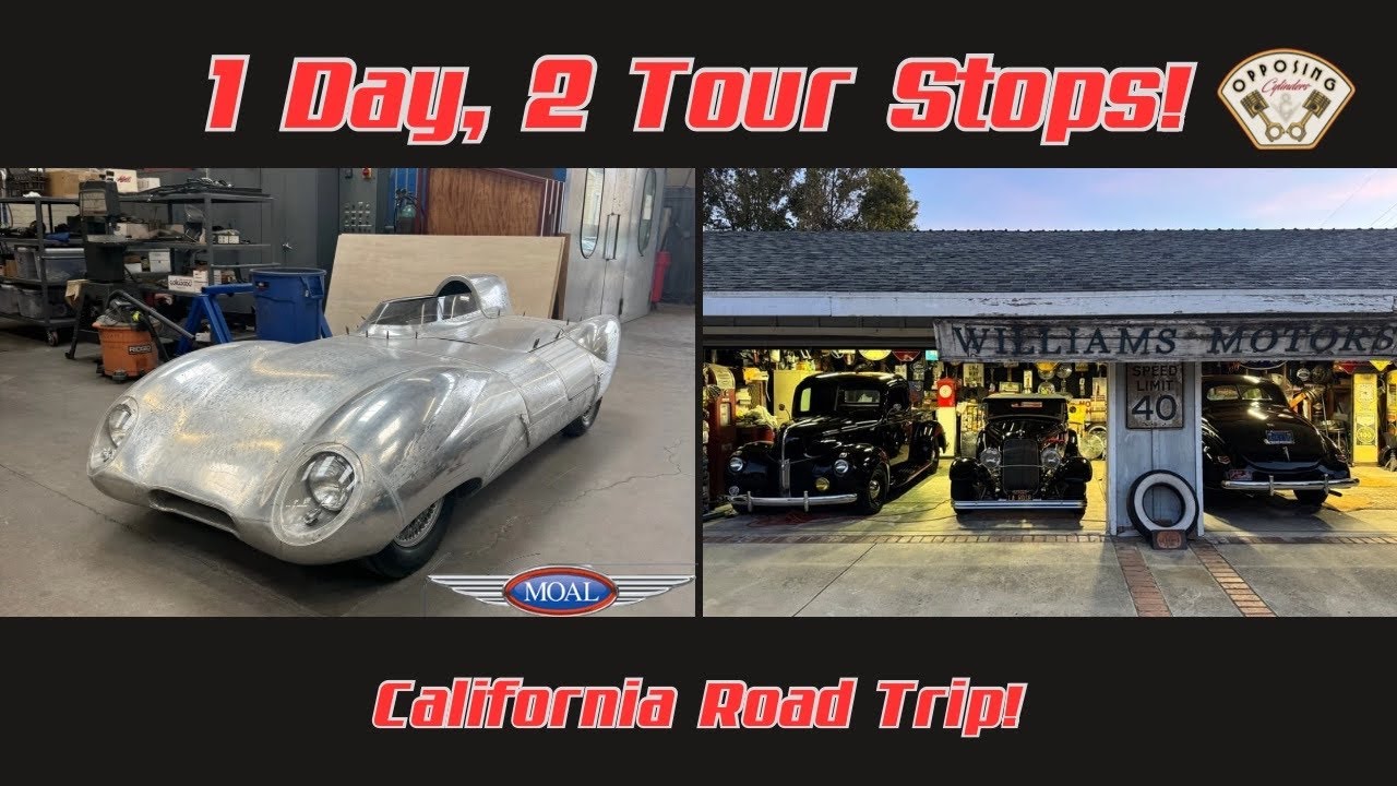 Moal Coach Builders and Williams Motors!  Still Road Tripping in California!