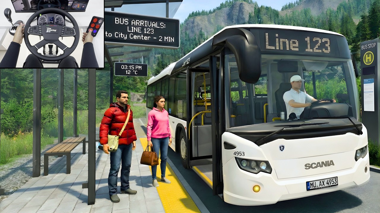 The Bus - Scenic Drive Through Austria’s Stunning Mountains | Realistic Steering Wheel Gameplay