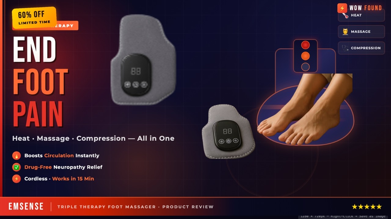 End Foot Pain at Home with EMSense Triple Therapy 🦶 | 🚨 This Foot Massager is SELLING OUT Fast!