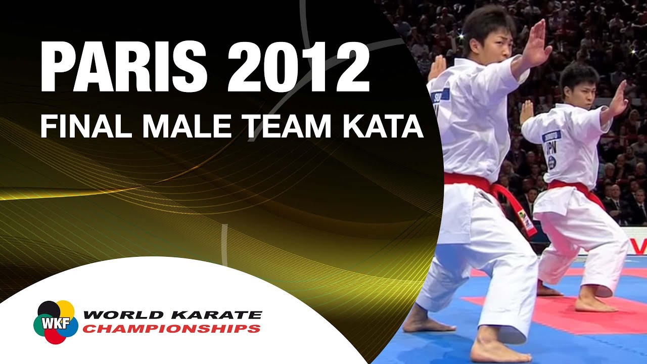(1/2) Karate Japan vs Italy. Final Male Team Kata. WKF World Karate Champions 2012. 空手日本