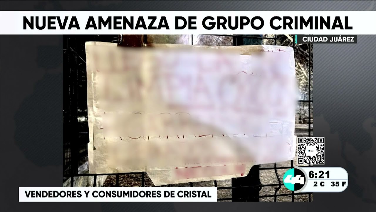 Nueva amenaza de grupo criminal