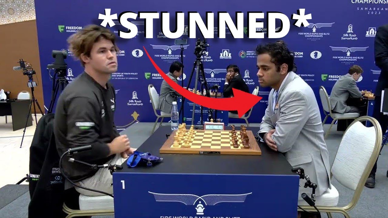 Magnus Carlsen vs Arjun Erigaisi I World Rapid Chess Championship 2023