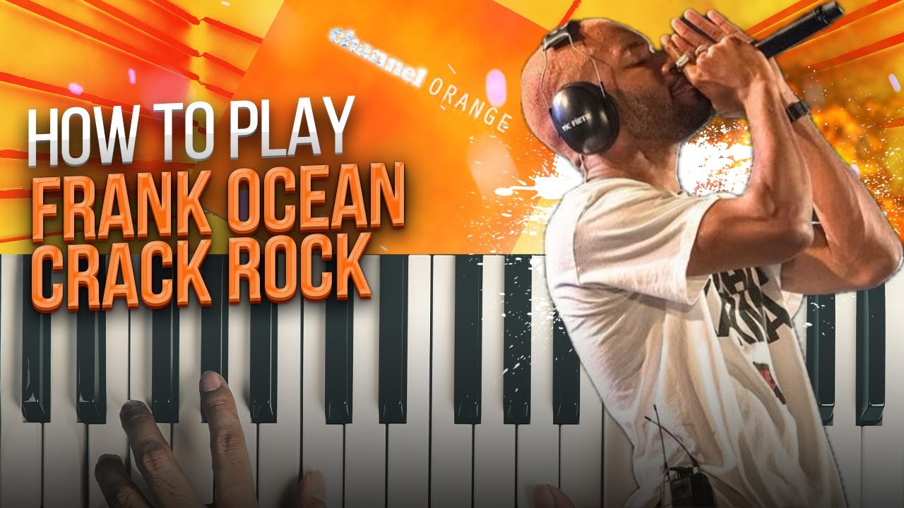 How to Play Crack Rock - Frank Ocean | Easy Piano Tutorial (Karaoke & Instrumental)
