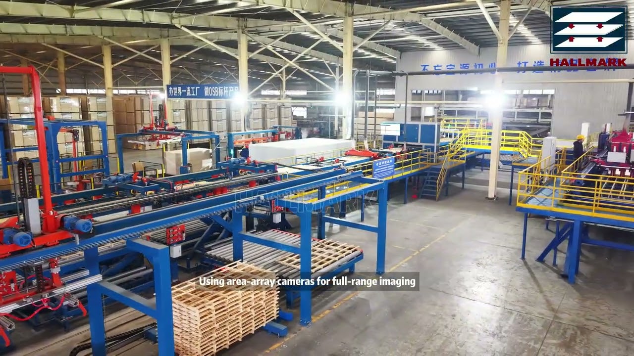 OSB/MDF/PB/PLYWOOD quality grading / sorting line AI+intelligent visual inspection