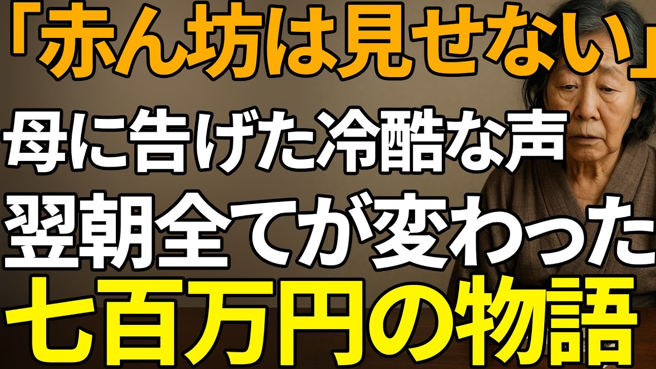 「赤ん坊は見せない」と息子夫婦が母に告げる。翌朝、700万円の運命が逆転するとは知らずに | 人生の教訓